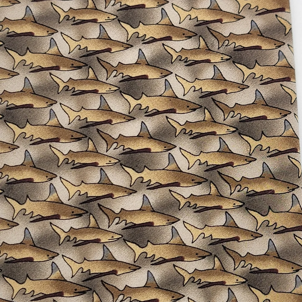 The Nature Conservancy Preservation Collection‎ Dusky Shark Silk Necktie Tie